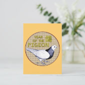 Jaar van de duif feestdagenkaart (Staand voorkant)