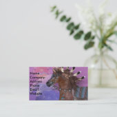 Jaar van de Eagle Horse Visitekaartje (Staand voorkant)