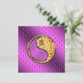 Jaar van de Fire Rooster Kaart (Staand voorkant)