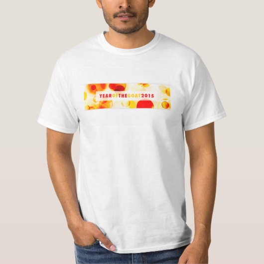 jaar van de geit 2015 (bokeh) t-shirt (Voorkant)