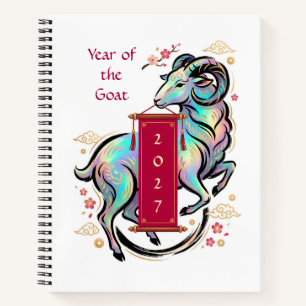 Jaar van de Geit 2027 Notitieboek