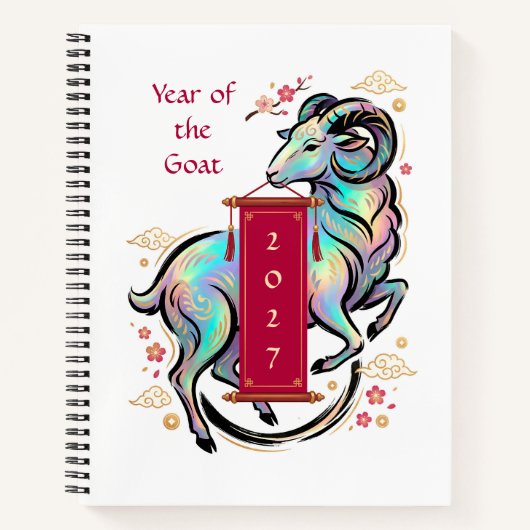 Jaar van de Geit 2027 Notitieboek (Voorkant)
