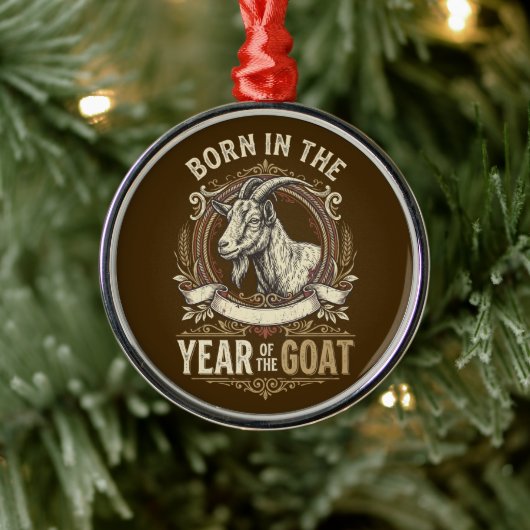 Jaar Van De Geit 2027 Ornament Maan Nieuwjaar (Boom)