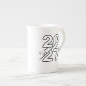 Jaar van de Geit 2027 Porselein Kop (Voorkant rechts)