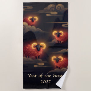 Jaar van de Geit 2027 Strandlaken