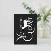 Jaar van de geit briefkaart (Staand voorkant)