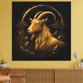 Jaar van de geit canvas afdruk