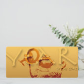 Jaar van de Geit Chinees Jaar Zodiac Uitnodiging (Staand voorkant)