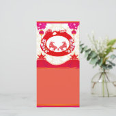 jaar van de geit Fotokaart Feestdagenkaart (Staand voorkant)