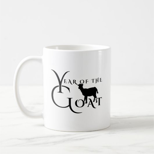 Jaar van de geit koffiemok (Links)