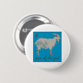 Jaar van de geit ronde button 5,7 cm (Voorkant /achterkant)