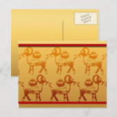 Jaar van de Geiten Chinees Jaar Zodiac Briefkaart (Voorkant / Achterkant)