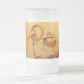 Jaar van de Geitenziekte Chinees Jaar van de Zodia Matglas Bierpul (Center)