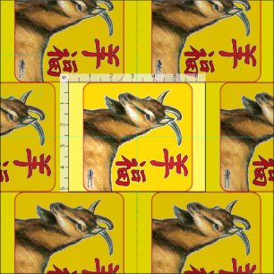 Jaar van de Goat-Good Luck! Stof
