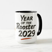 Jaar van de Haan 2029 Mok (Voorkant rechts)