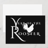 Jaar van de haan kaart (Voorkant / Achterkant)