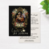 Jaar van de heilige Joseph Memorare Prayer Katholi Visitekaartje (Bureau)