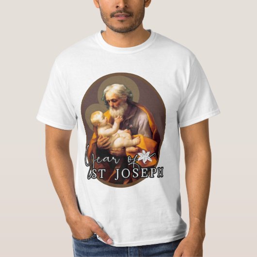 Jaar van de Heilige Jozef Katholiek T-shirt (Voorkant)
