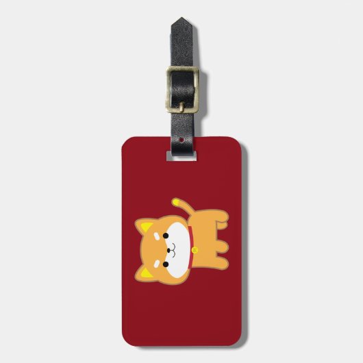 Jaar van de hond bagagelabel (Voorkant verticaal)