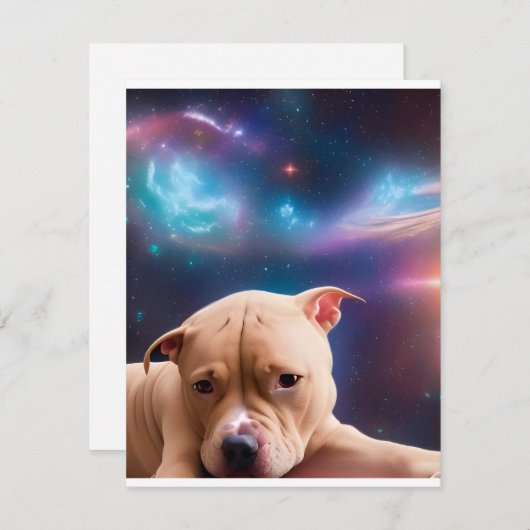 Jaar van de hond feestdagenkaart (Voorkant / Achterkant)