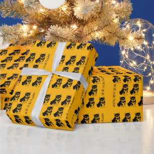 Jaar van de Hond van Inu van Shiba het Chinese Cadeaupapier