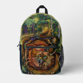 Jaar van de Houtdraak 2024 Bedrukte Rugzak (Voorkant)