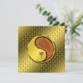 Jaar van de Houtdraak Kaart (Staand voorkant)