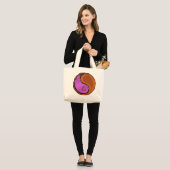 Jaar van de Houten Haan Grote Tote Bag (Voorkant (model))