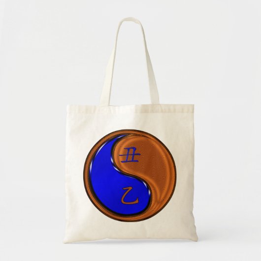Jaar van de Houten Os Tote Bag (Voorkant)