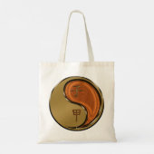 Jaar van de Houten Rat Tote Bag (Achterkant)