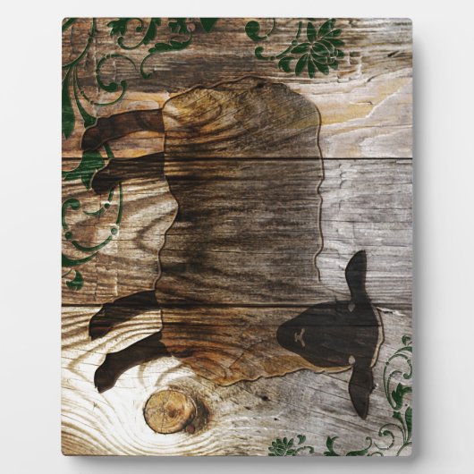 jaar van de houten schapen fotoplaat (Voorkant)