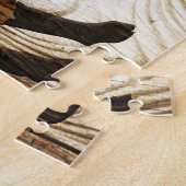 jaar van de houten schapen legpuzzel (Zijkant)