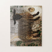 jaar van de houten schapen legpuzzel (Verticaal)