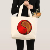 Jaar van de Houten Tijger Grote Tote Bag (Voorkant (product))