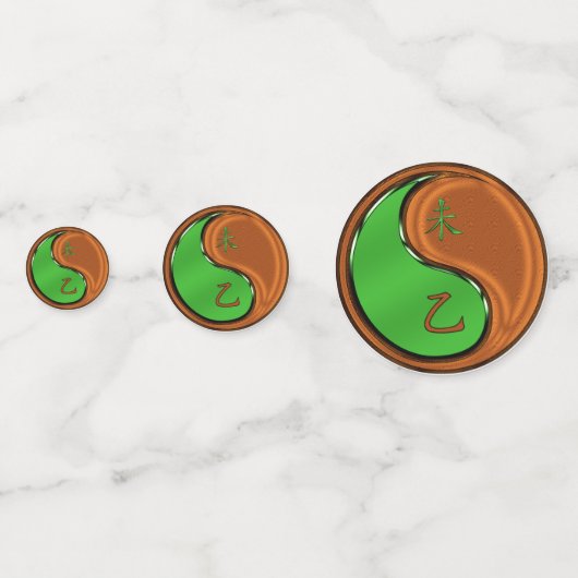 Jaar van de Houtgeit Confetti (Voorkanten)