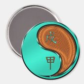 Jaar van de Houthond Magneet (Voorkant / Achterkant)