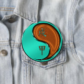 Jaar van de Houthond Ronde Button 4,0 Cm (In situ)
