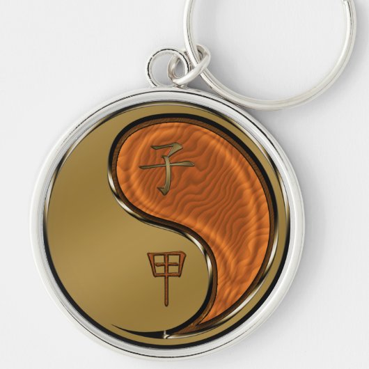 Jaar van de Houtrat Sleutelhanger (Voorkant)