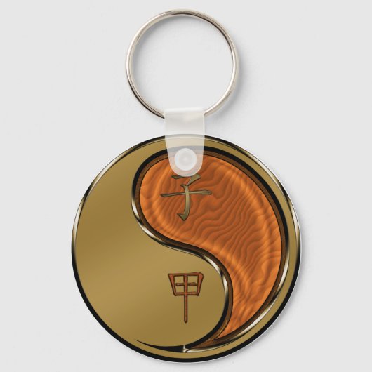 Jaar van de Houtrat Sleutelhanger (Voorkant)