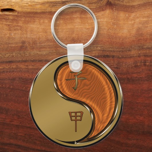 Jaar van de Houtrat Sleutelhanger (Voorkant)