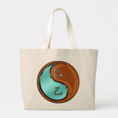 Jaar van de Houtslang Grote Tote Bag (Achterkant)