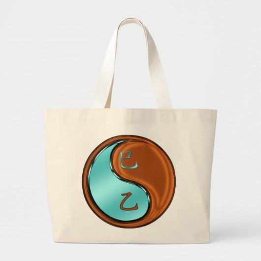 Jaar van de Houtslang Grote Tote Bag (Voorkant)
