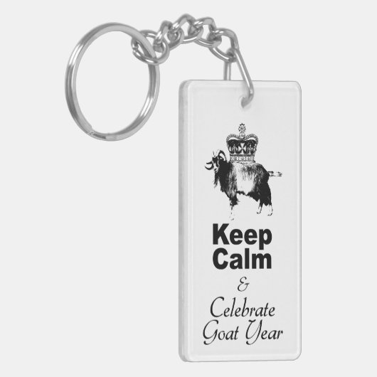 Jaar van de Kalm-gehakte geit, 2-zijdig KC Sleutelhanger (Voorkant Links)