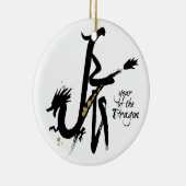 Jaar van de kerstversiering 2012 keramisch ornament (Rechts)