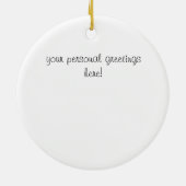 Jaar van de kerstversiering 2012 keramisch ornament (Achterkant)