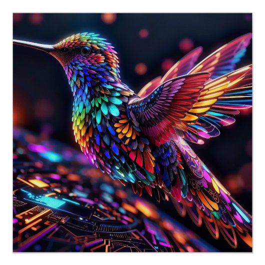 Jaar van de kolibrie: een maandelijkse reis perfect poster (Voorkant)