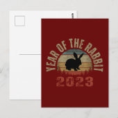 JAAR VAN DE KONIJN 2023 UITNODIGING (Voorkant / Achterkant)