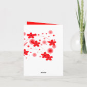 Jaar van de Konijn-Chinees nieuwjaarskaartje Feestdagen Kaart (Achterkant)