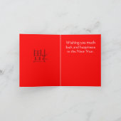 Jaar van de Konijn-Chinees nieuwjaarskaartje Feestdagen Kaart (Binnen)