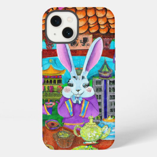 Jaar van de konijn iPhone hoesje (Achterkant)